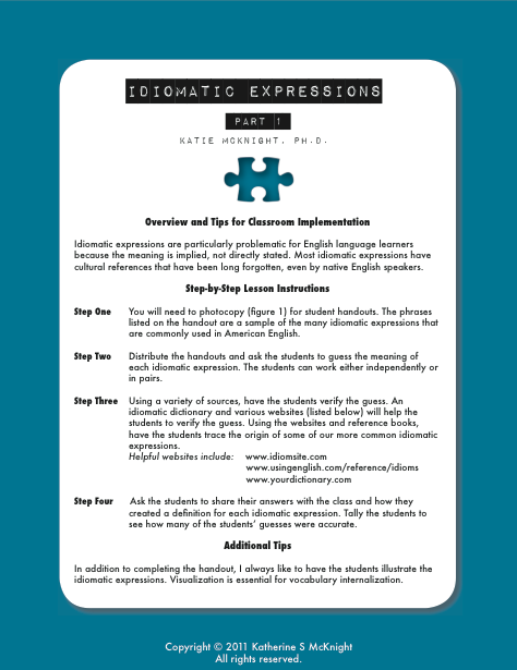 Idiomatic Expressions