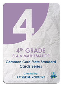 4 ELA Math Cards
