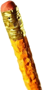chewed pencil