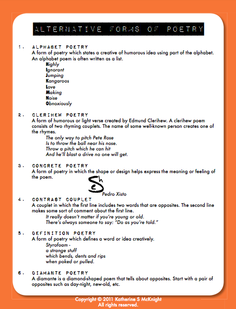 Poetry Forms
